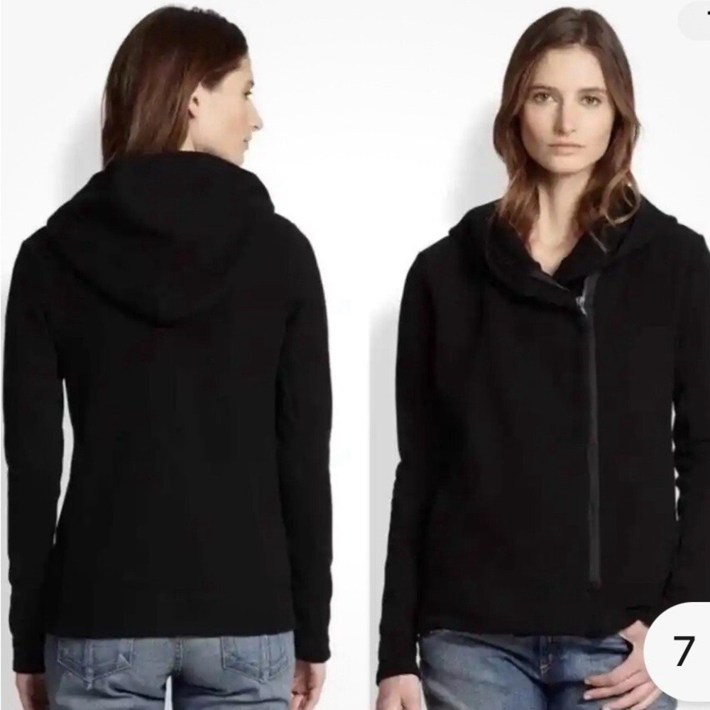 James Perse Asymmetrical Fleece Jacket